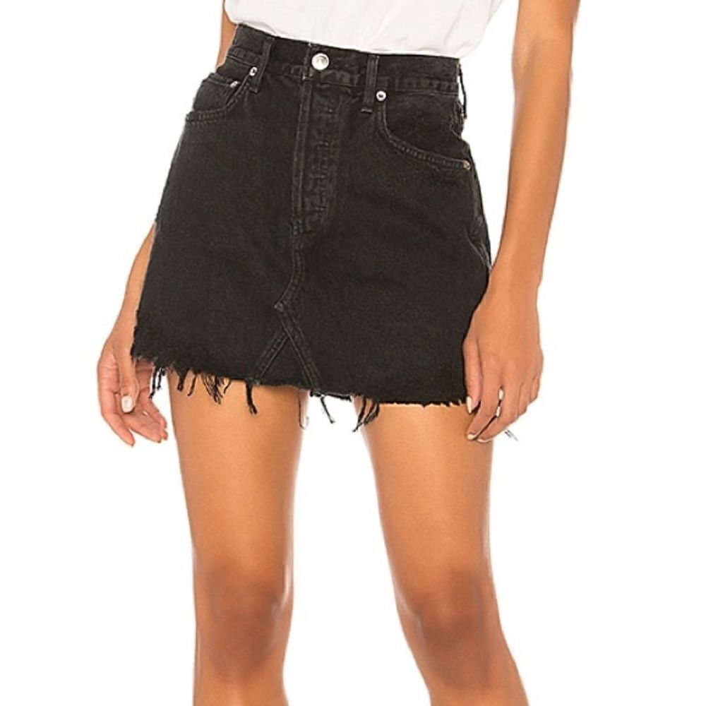 AGOLDE Quinn High Rise Denim Skirt